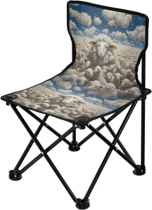 Portable Camping Folding Chairs Foldable Chair Small Sheep 2 Lightweight Backpacking Outdoor Outside Fishing