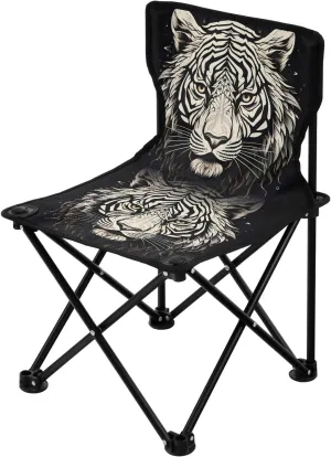 Portable Camping Folding Chairs Foldable Chair Small Tiger 1 Lightweight Backpacking Outdoor Outside Fishing