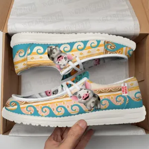 Pua Pig Canvas Loafer Shoes