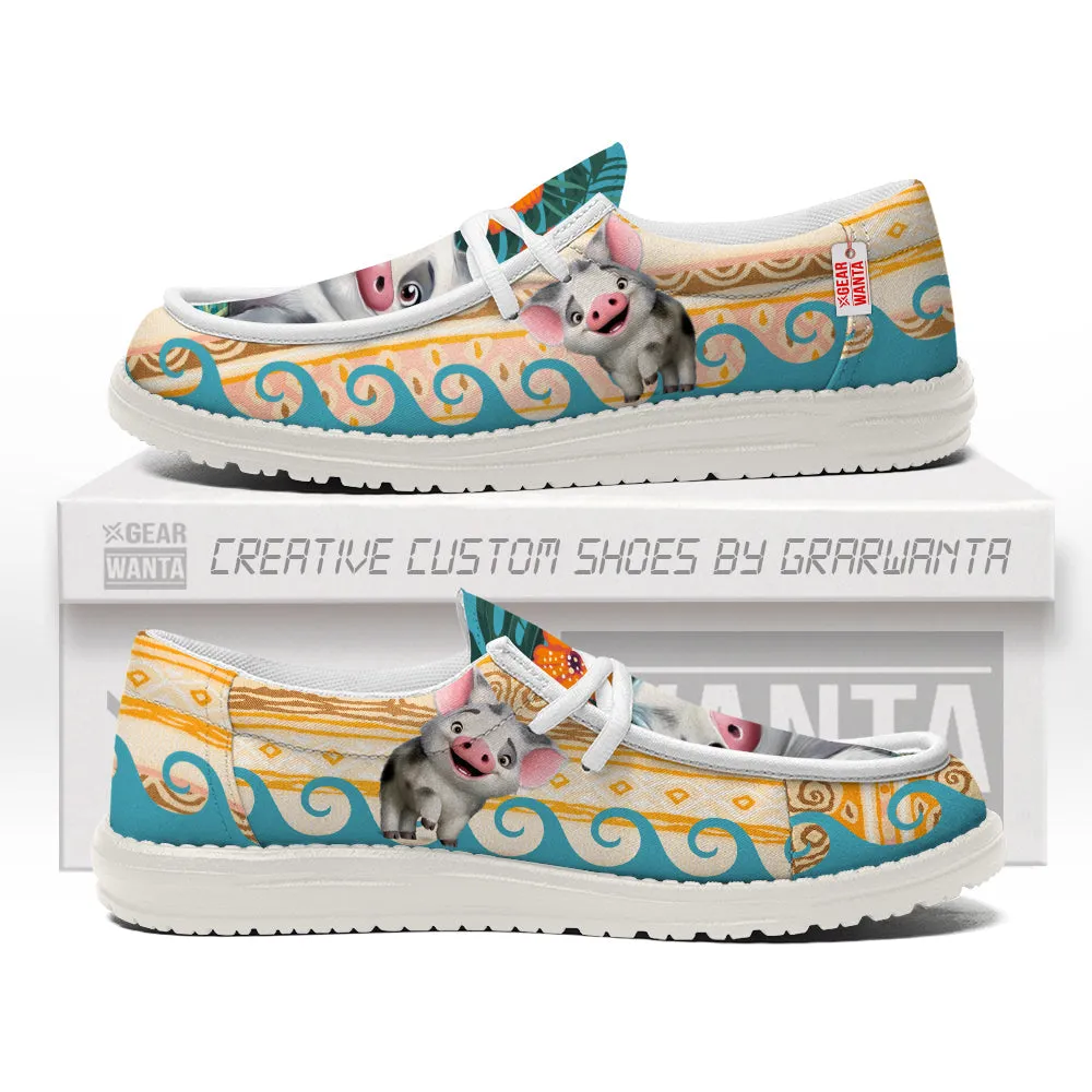 Pua Pig Canvas Loafer Shoes