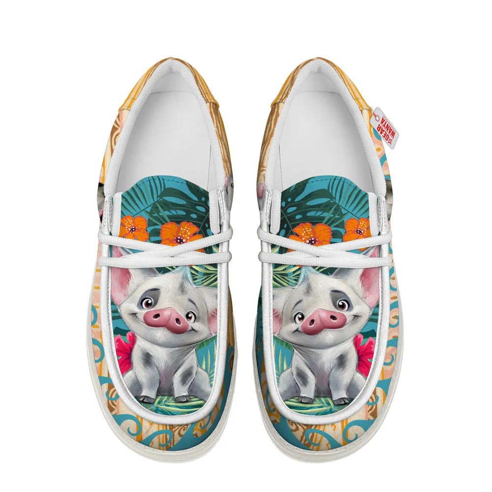 Pua Pig Canvas Loafer Shoes