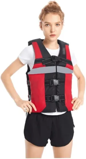 Red Life Jacket Multipurpose Life Jacket Can Be Used As A Throw Pillow Safety Device Portable High Buoyancy Life Vest