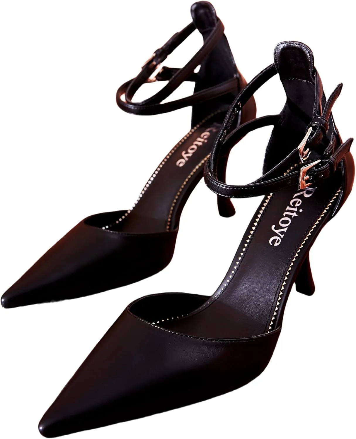 Reitoye Women's Stiletto High Heel Pumps Sexy Pointed Toe Dress Pump Heels