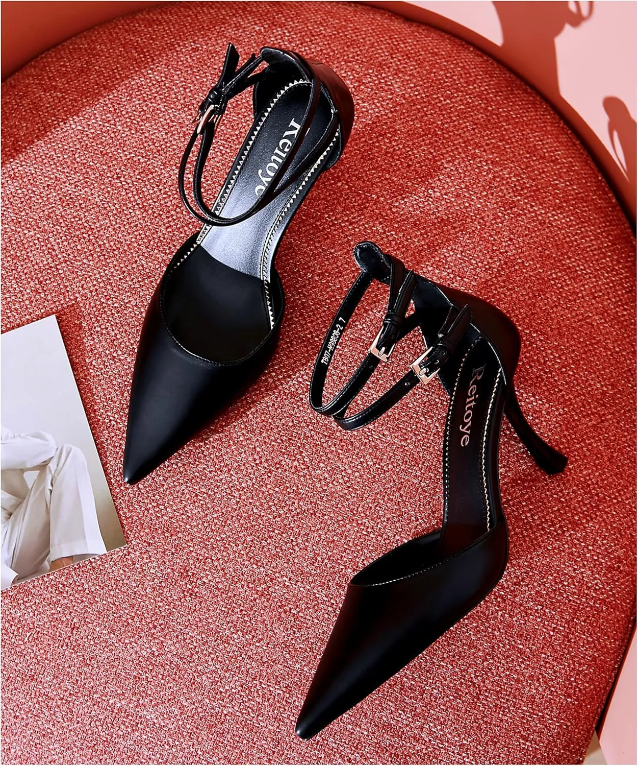Reitoye Women's Stiletto High Heel Pumps Sexy Pointed Toe Dress Pump Heels