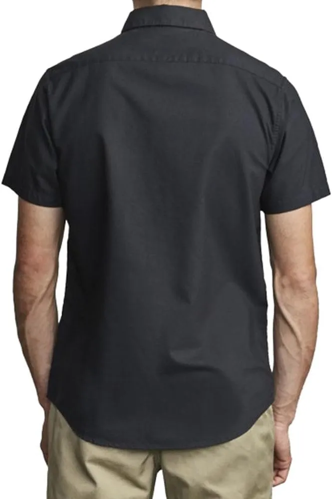 RVCA Men's That'll Do Short Sleeve Oxford Woven Button Up Shirt