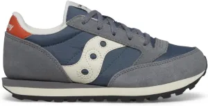 Saucony Jazz Original (Little Big Kid) Sneaker, Grey/Blue/Orange, 4.5 US Unisex