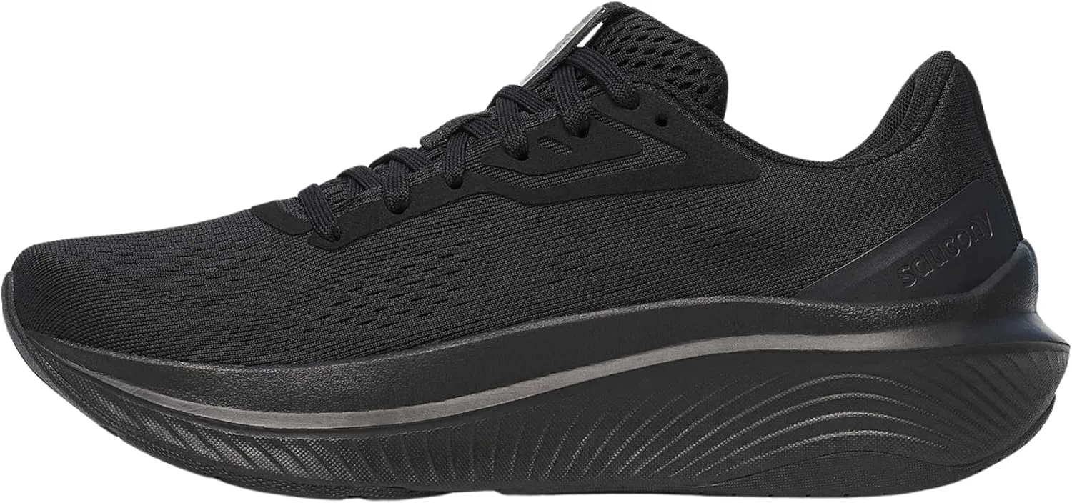 Saucony Women's Echelon 10 Sneaker, Triple Black, 9.5