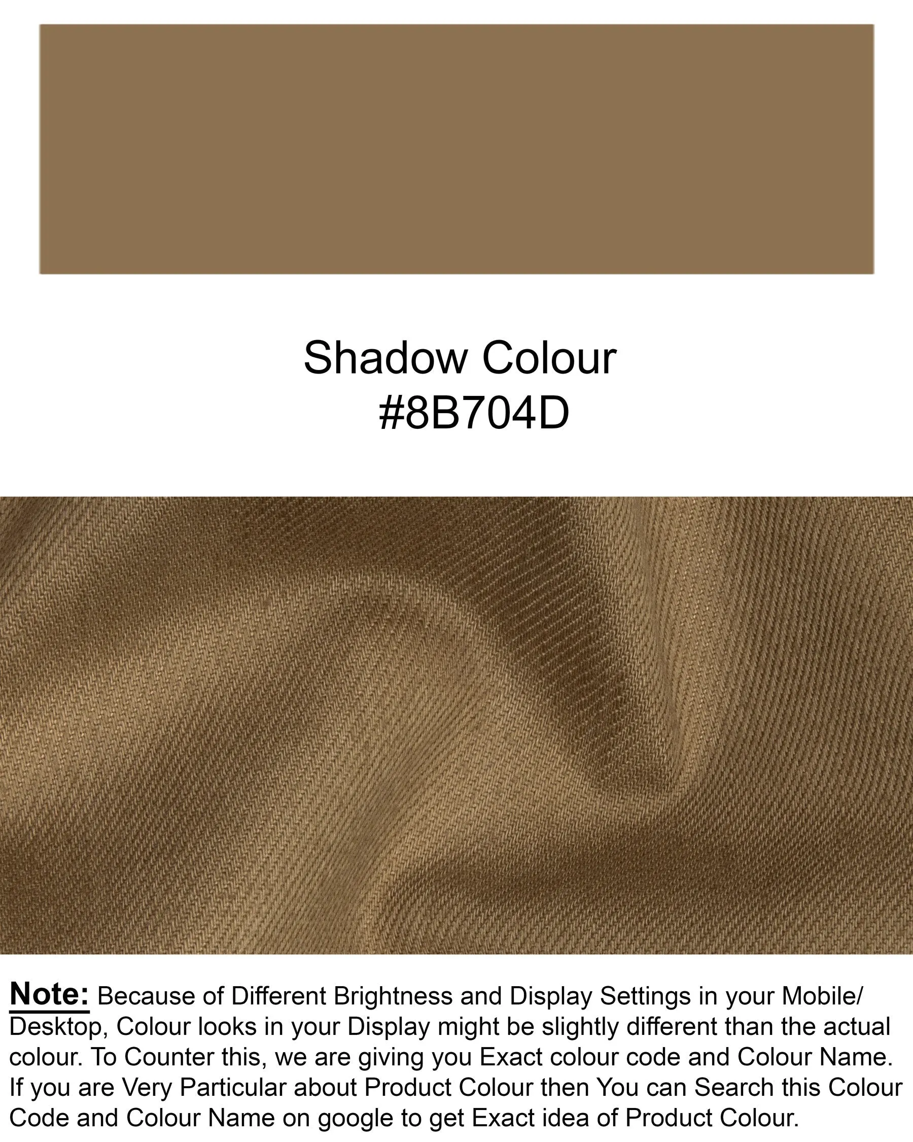 Shadow Brown Premium Cotton Solid Sports Blazer