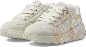 Skechers Girls' Uno Lite metallic Love