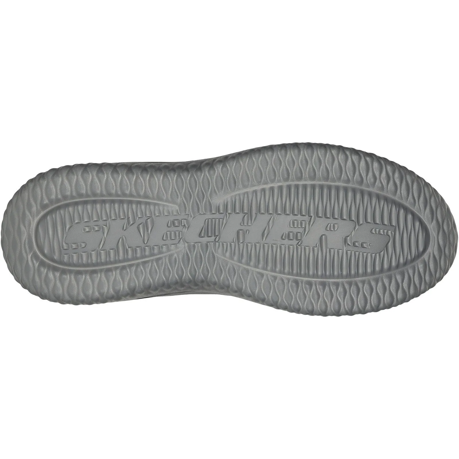 Skechers Mens Delson 3.0 - Cicada Wide 210238W-BKGY Black/Grey Slip On Shoe