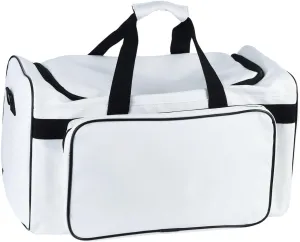Sneaker Duffel Bag for Men - 30L Large Capacity Gym & Travel Bag with Adjustable Dividers, Durable Shoulder Strap - Carry-On 20 Inch (White)