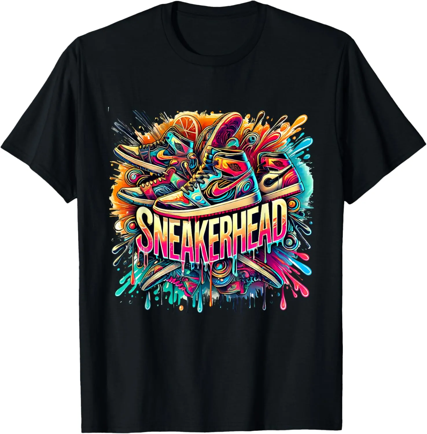 Sneaker Head Streetwear Style T-Shirt