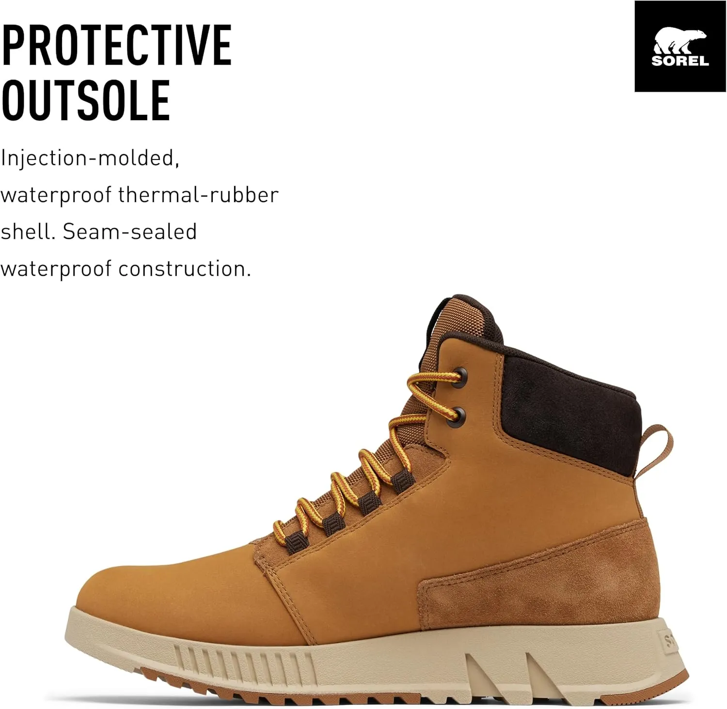 SOREL Men's Mac Hill Lite Mid Plus Waterproof Boot