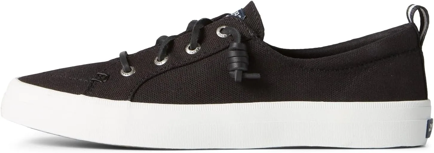 Sperry Women's Crest Vibe Sneaker, Black, 6
