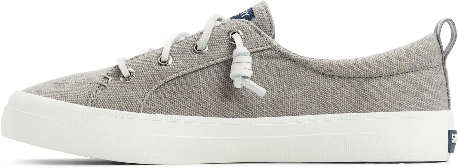 Sperry Women's Crest Vibe Sneaker, Grey, 9 Wide