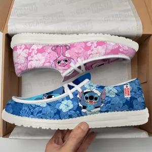 Stitch & Angel Canvas Loafer Shoes