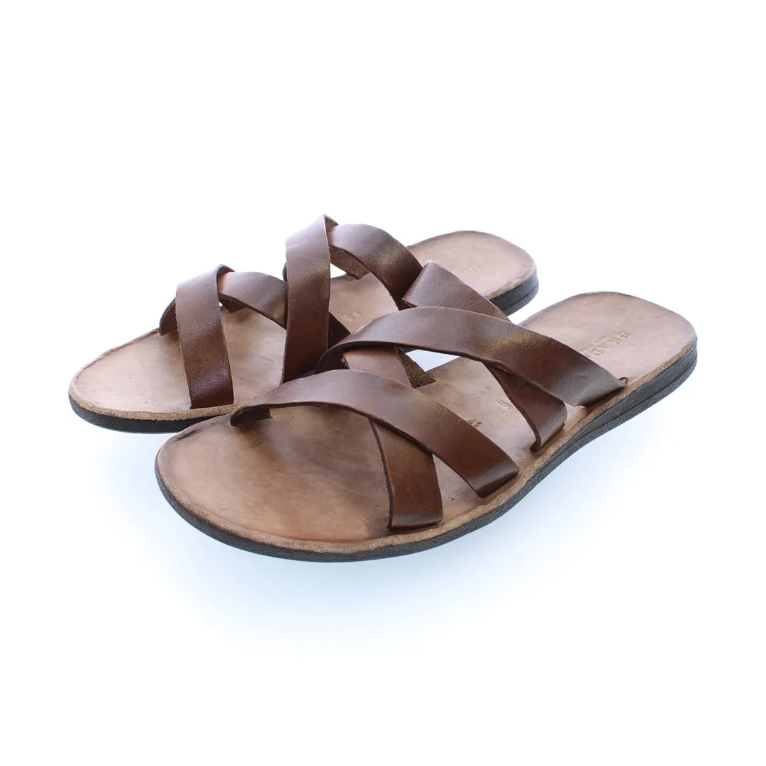 STREET MAHOGANY SLIDE SANDALS