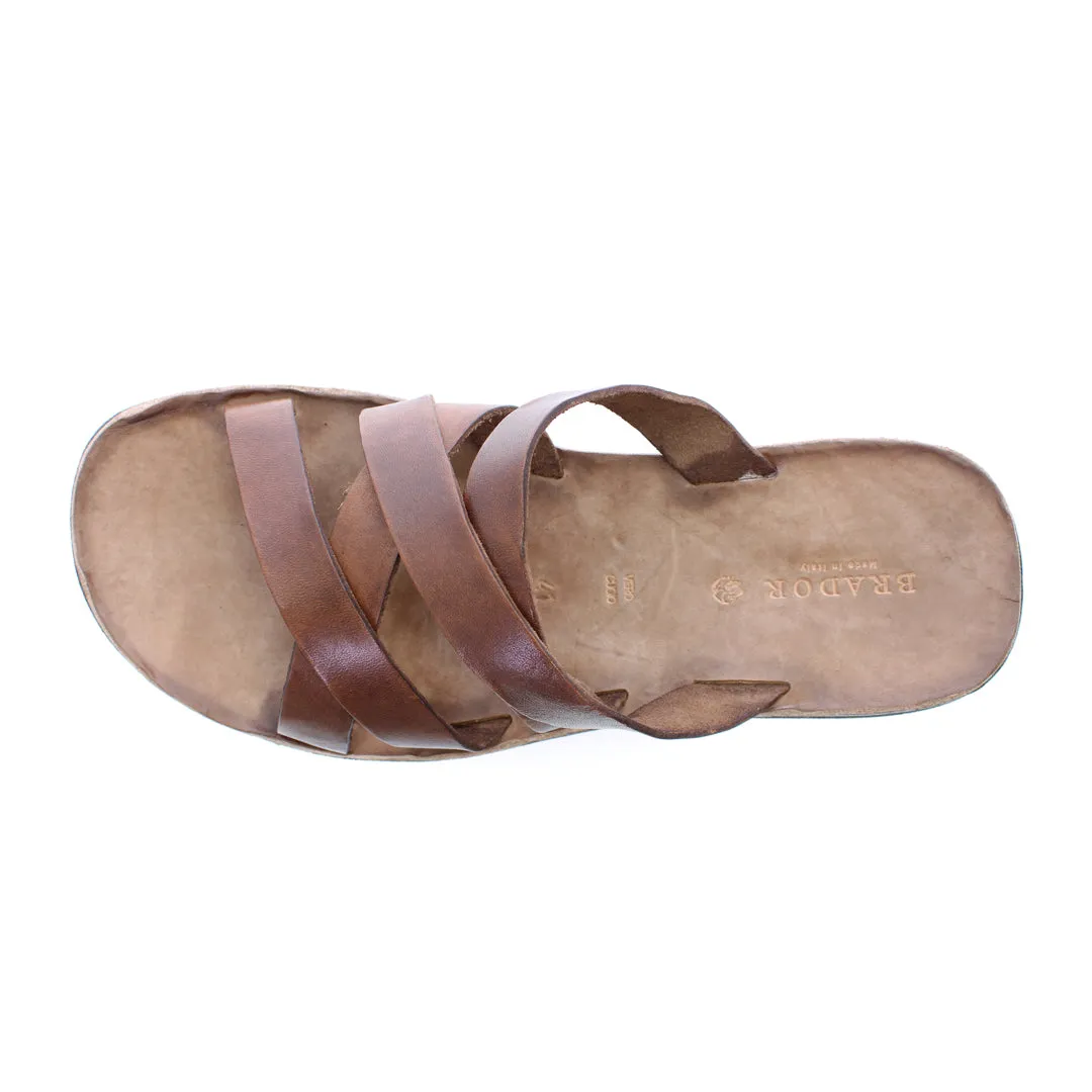 STREET MAHOGANY SLIDE SANDALS