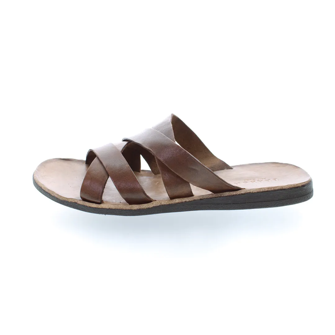 STREET MAHOGANY SLIDE SANDALS