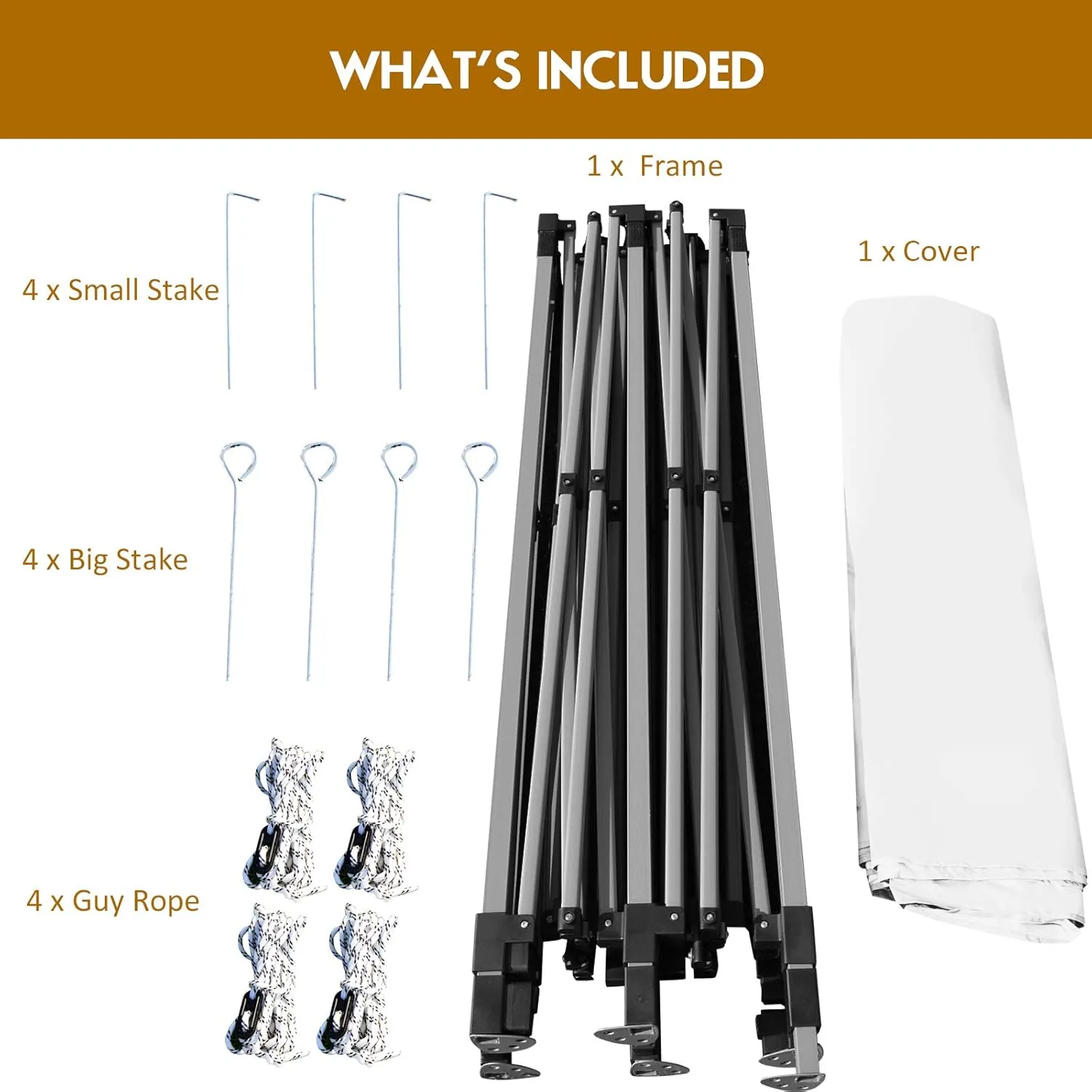 Tangkula 10x10 Ft Pop Up Canopy Tent, Easy Set-up Outdoor Tent Commercial Instant Shelter, Portable Folding Canopy Tent w/Wheeled Carry Bag, 3 Adjustable Heights, Guy Ropes & Ground Stakes (White)