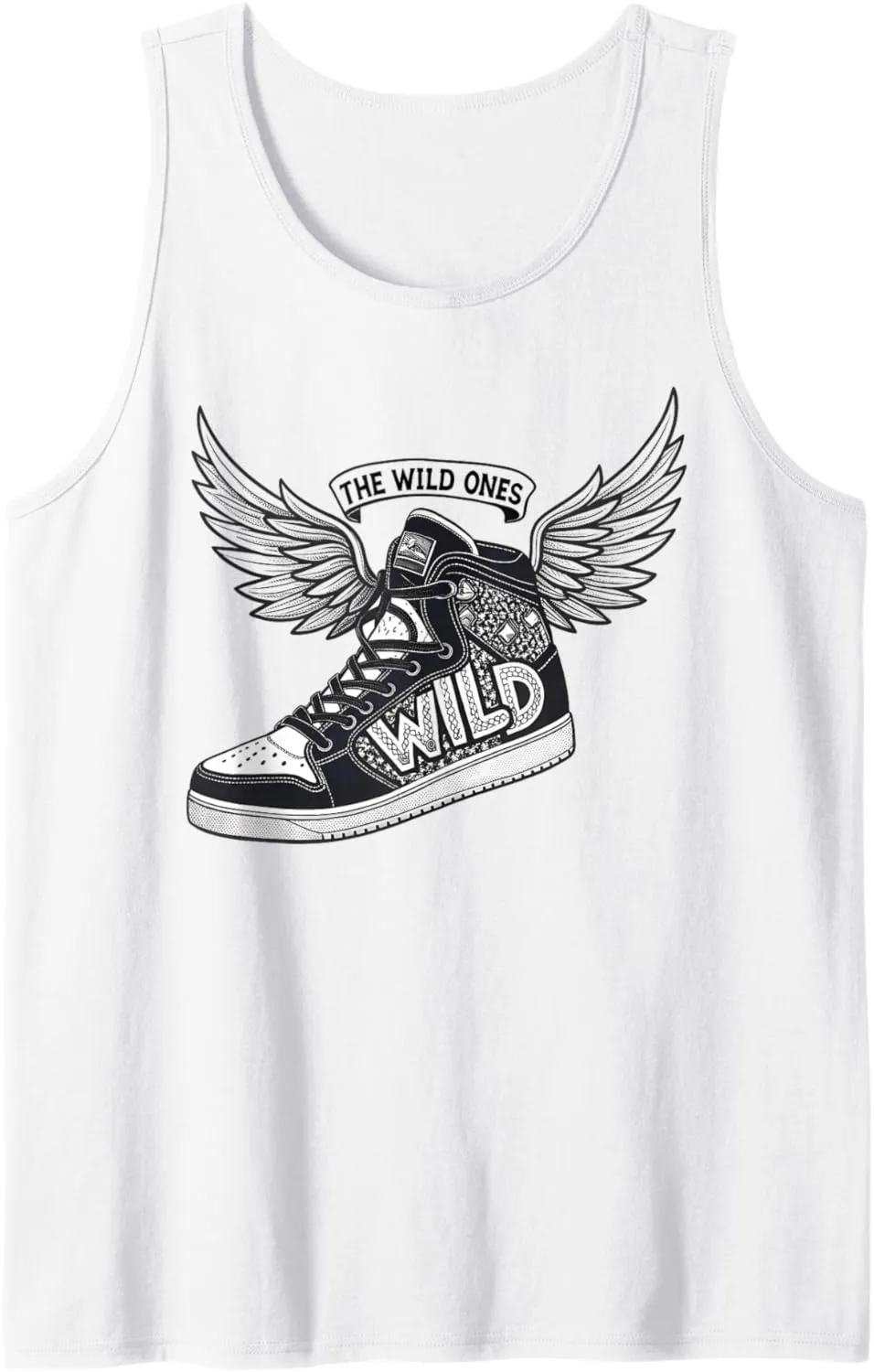 The Wild Ones Winged Sneaker Urban Streetwear Gift Tank Top
