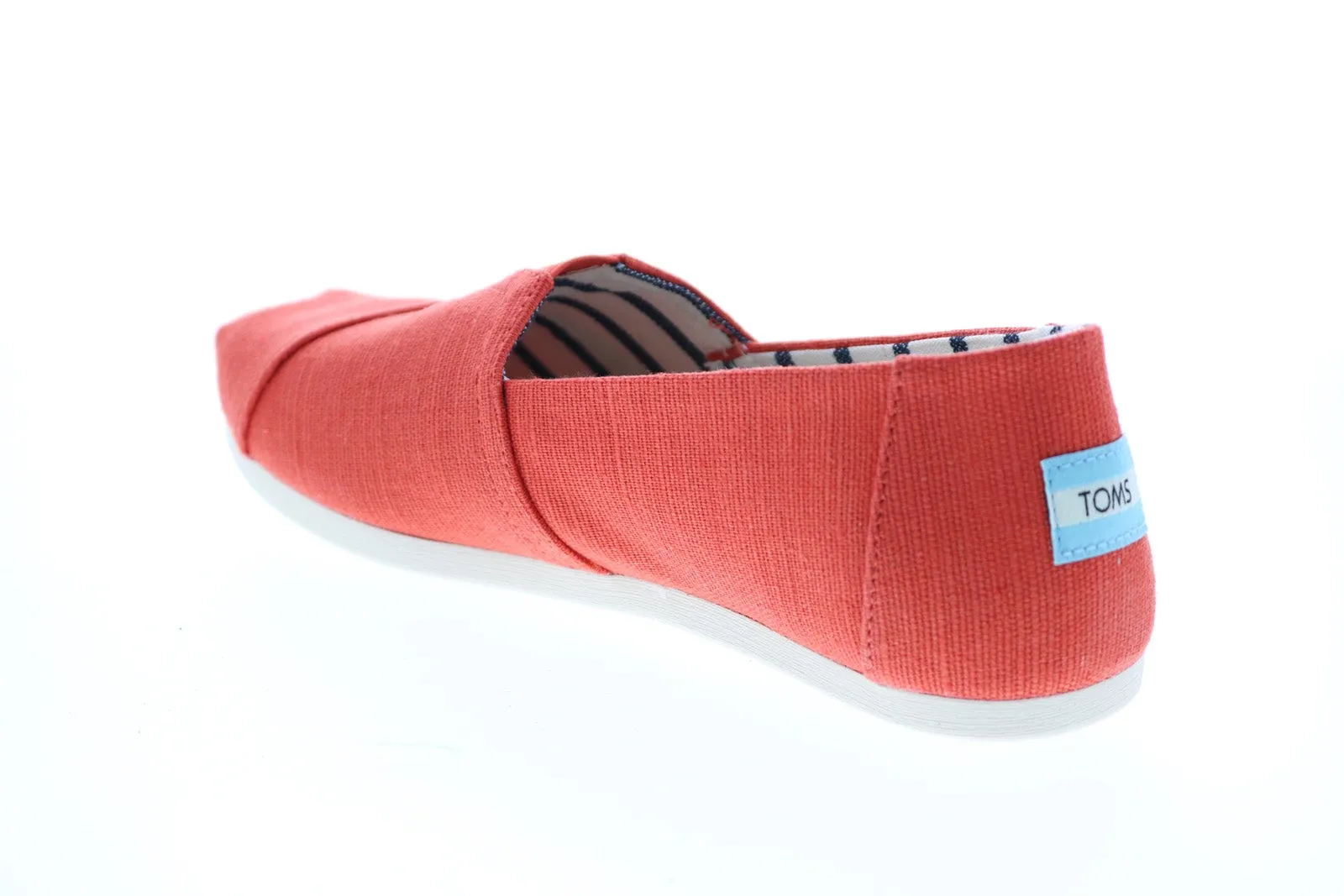 Toms Alpargata 10015768 Womens Orange Canvas Loafer Flats Shoes