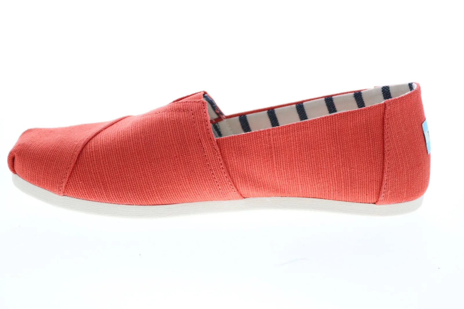 Toms Alpargata 10015768 Womens Orange Canvas Loafer Flats Shoes