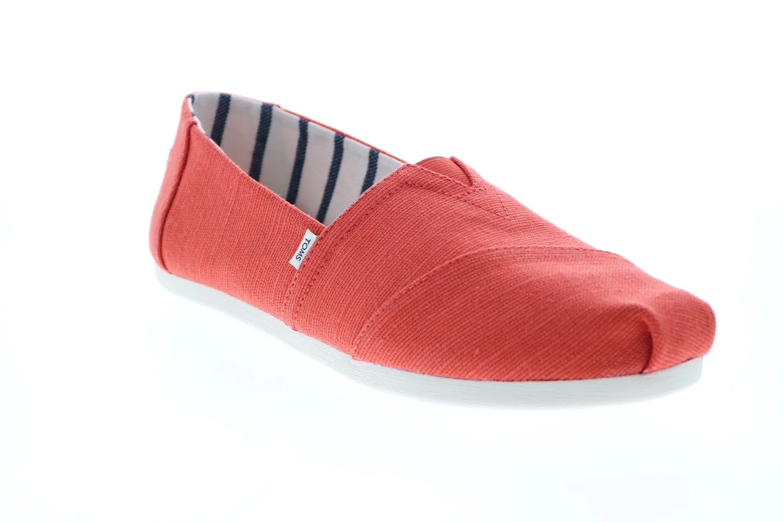 Toms Alpargata 10015768 Womens Orange Canvas Loafer Flats Shoes