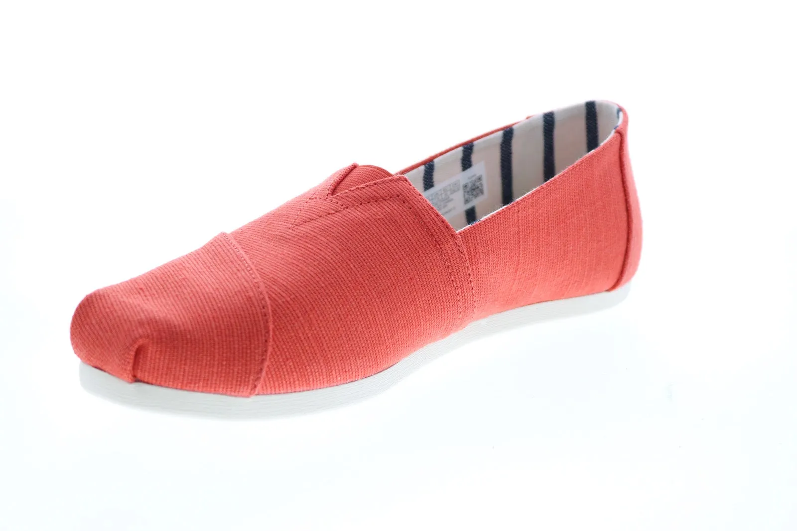 Toms Alpargata 10015768 Womens Orange Canvas Loafer Flats Shoes