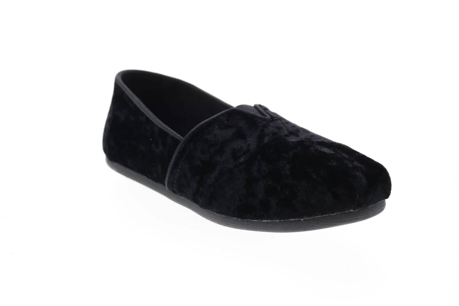 Toms Classic 10011315 Womens Black Canvas Loafer Flats Shoes