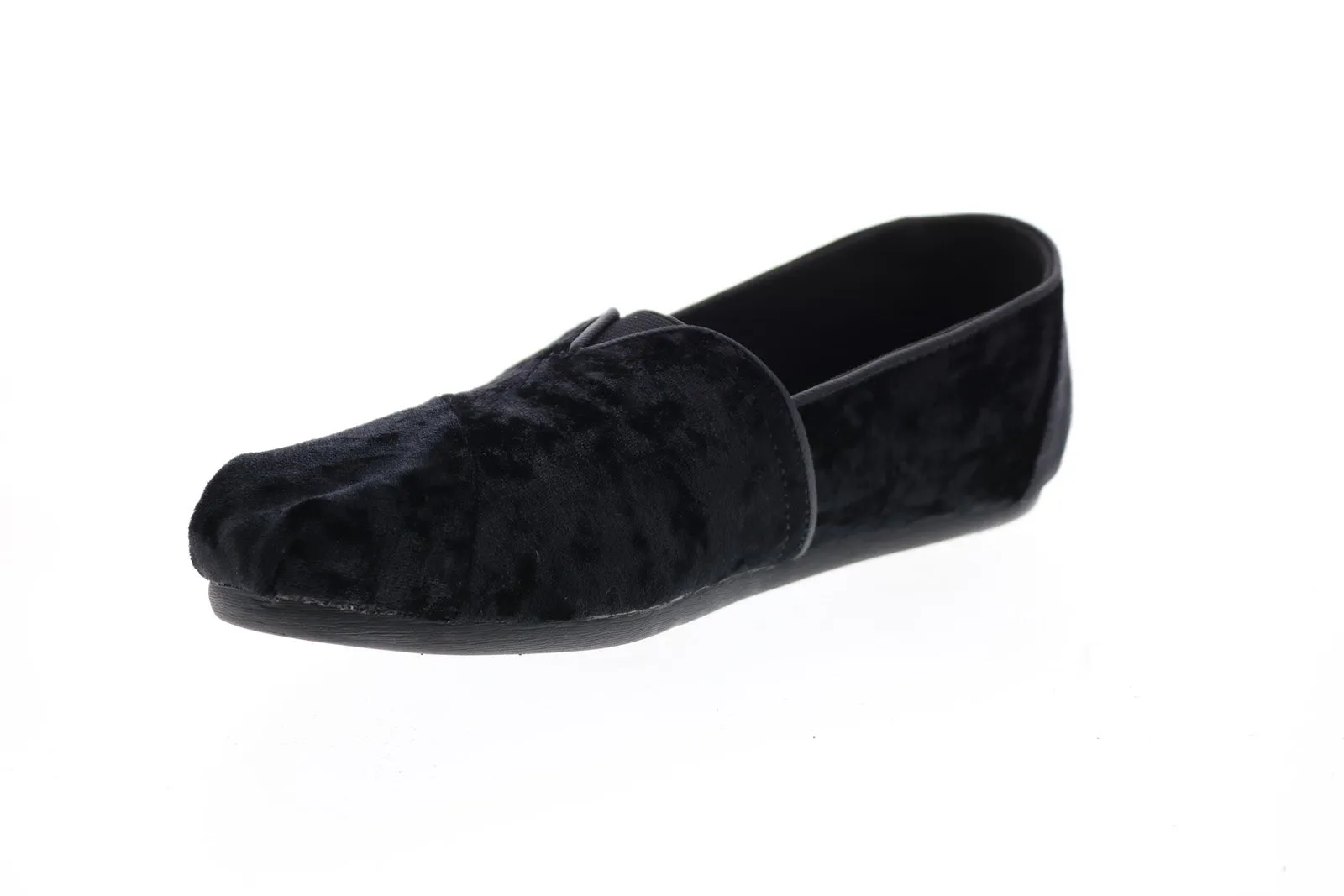 Toms Classic 10011315 Womens Black Canvas Loafer Flats Shoes