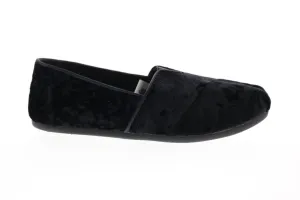 Toms Classic 10011315 Womens Black Canvas Loafer Flats Shoes