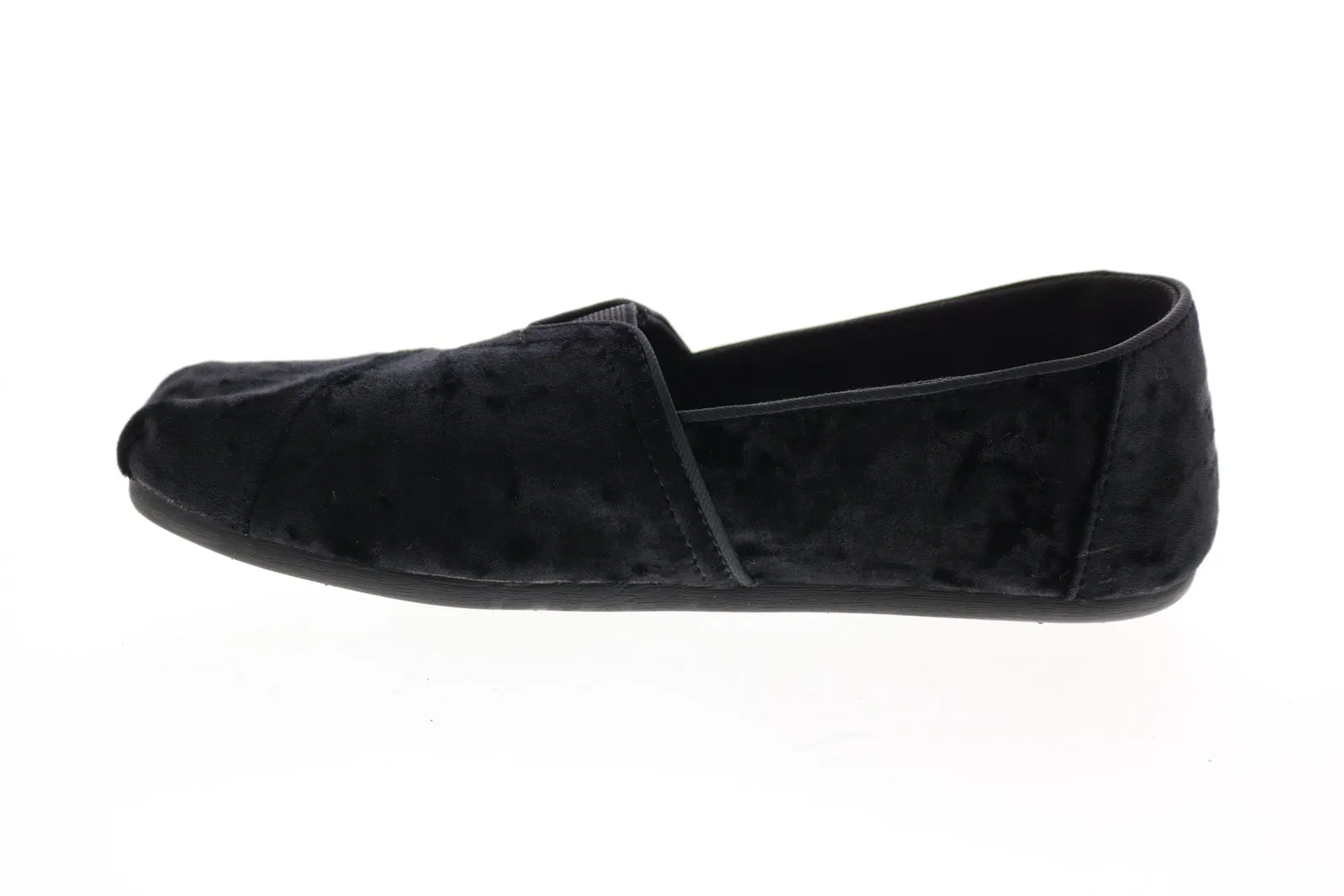 Toms Classic 10011315 Womens Black Canvas Loafer Flats Shoes