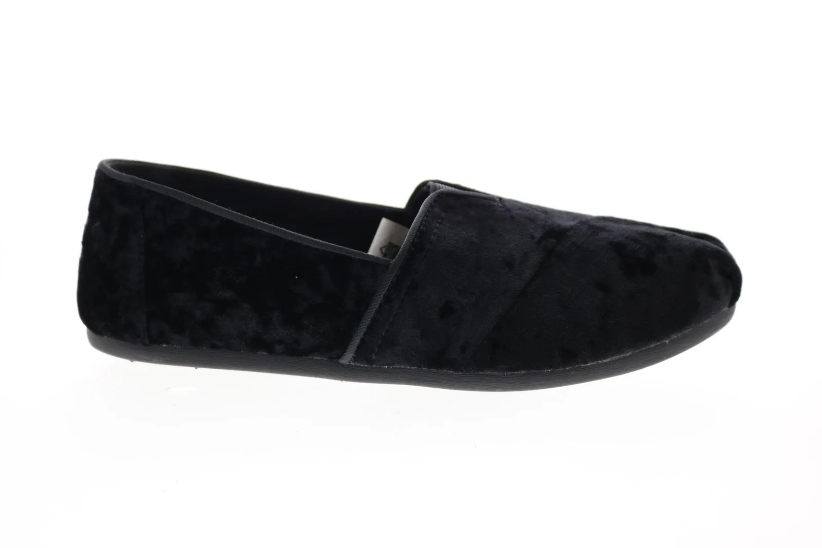 Toms Classic 10011315 Womens Black Canvas Loafer Flats Shoes