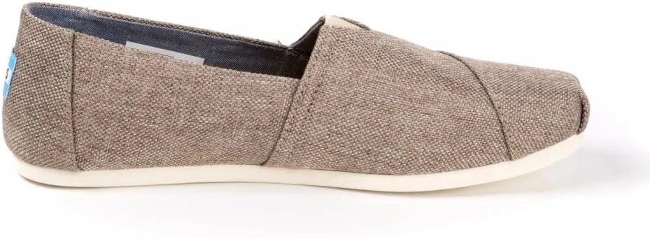 TOMS Women's Classics Desert Taupe Poly Canvas Loafer