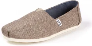 TOMS Women's Classics Desert Taupe Poly Canvas Loafer
