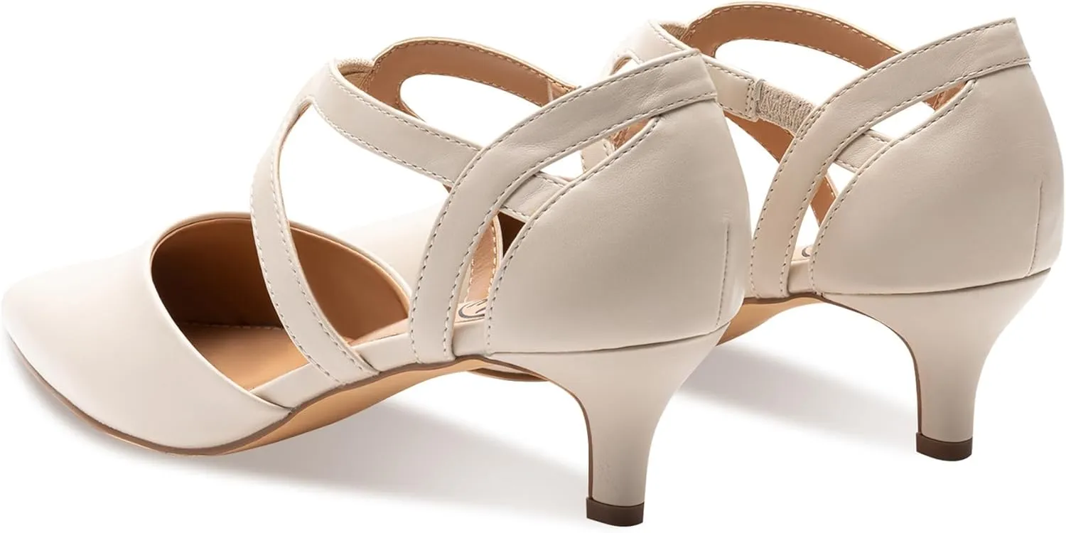 Trary Women's Low Heels Pumps Dress Pointed Toe Comfortable Work Office Pumps Shoes