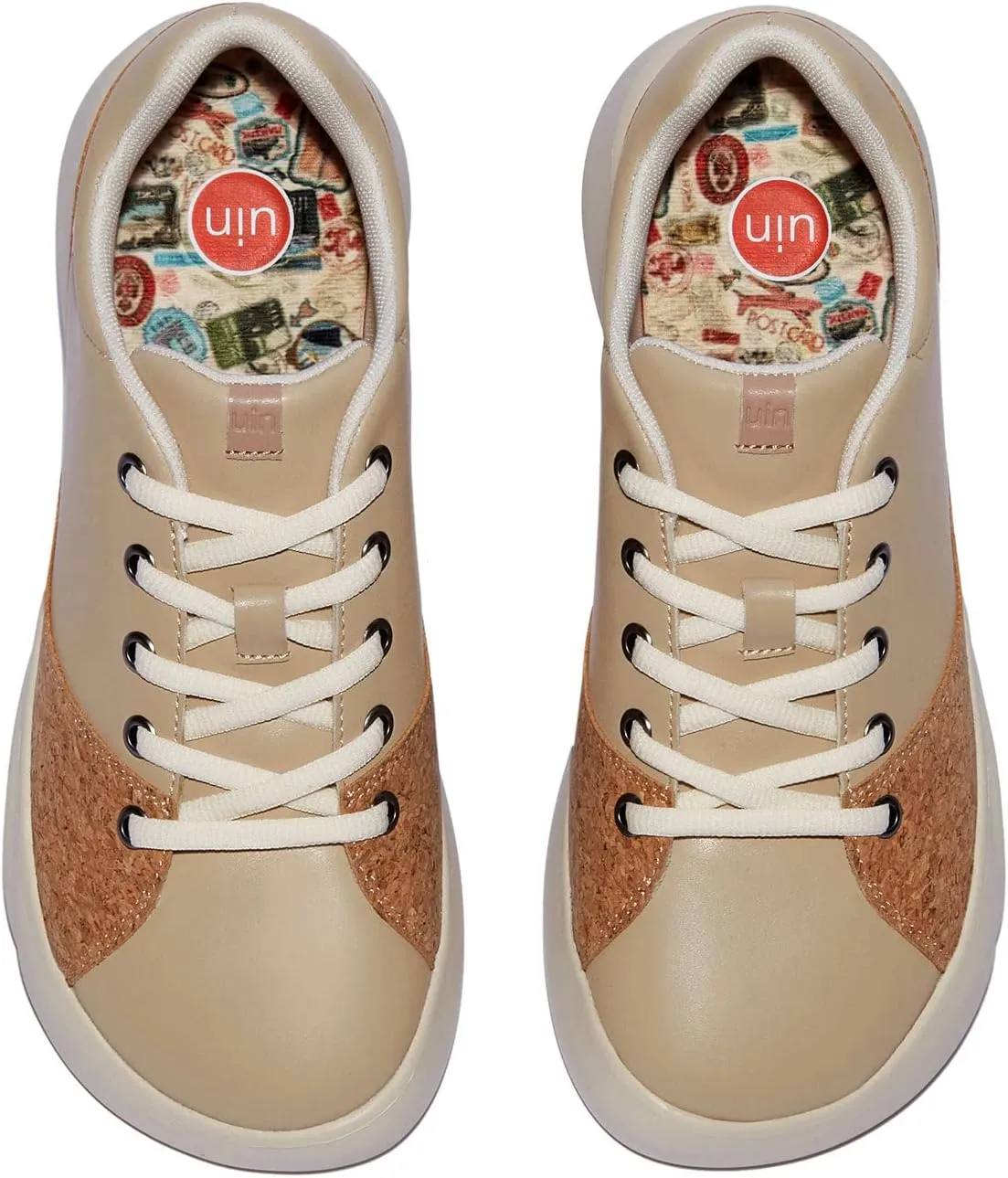 UIN Men's Walking Travel Shoes Casual Lightweight Art Painted Fashion Sneaker Denia Series