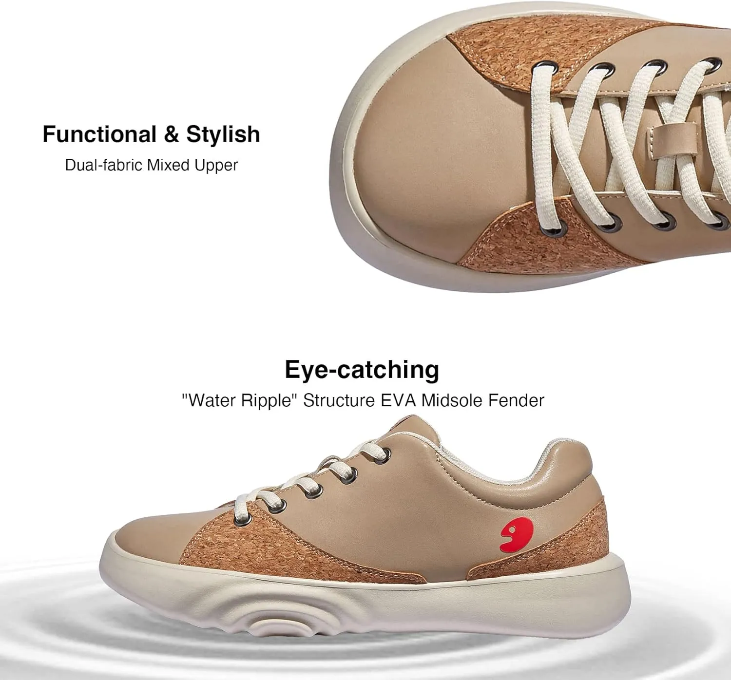 UIN Men's Walking Travel Shoes Casual Lightweight Art Painted Fashion Sneaker Denia Series