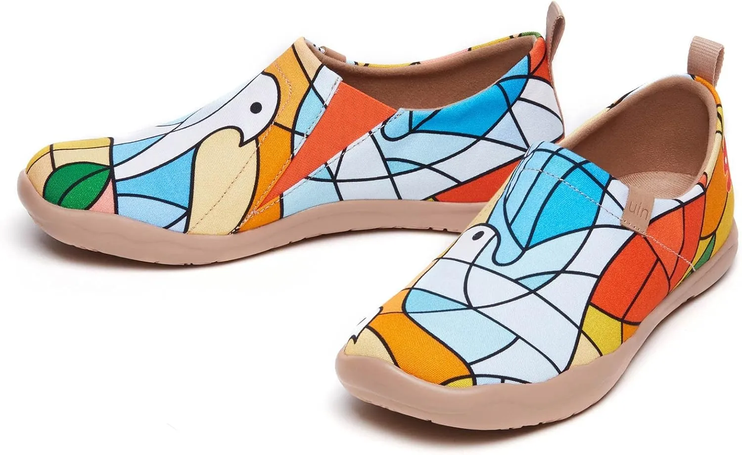 UIN Women's Art Painted Travel Shoes Slip On Casual Knit Loafers Lightweight Comfort Fashion Sneaker Constellation Toledo Ⅰ
