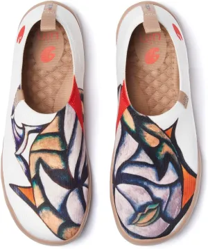 UIN Zoltan Women's Art Travel Shoes Comfort Slip On Loafers Lightweight Fashion Sneaker
