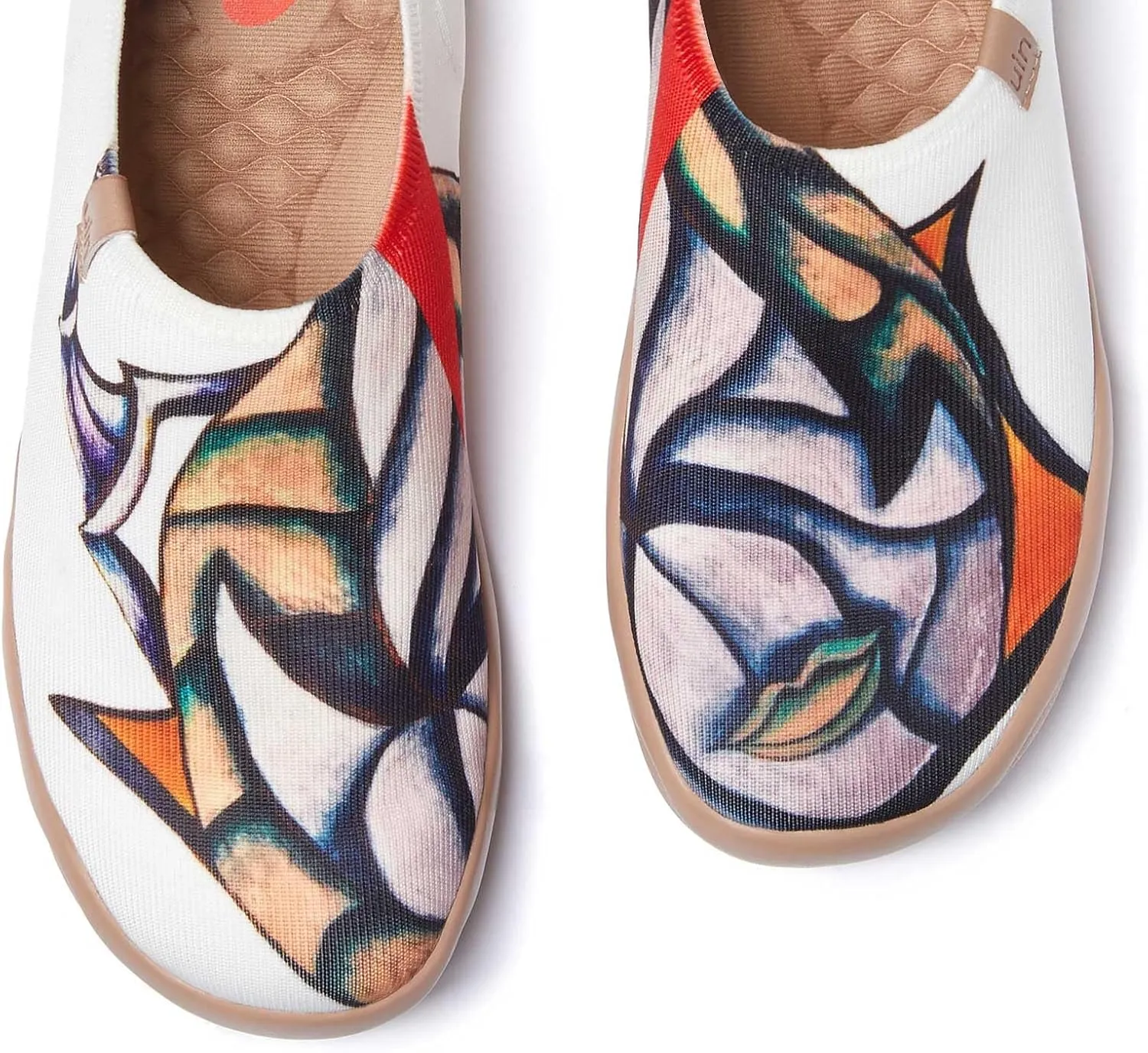 UIN Zoltan Women's Art Travel Shoes Comfort Slip On Loafers Lightweight Fashion Sneaker