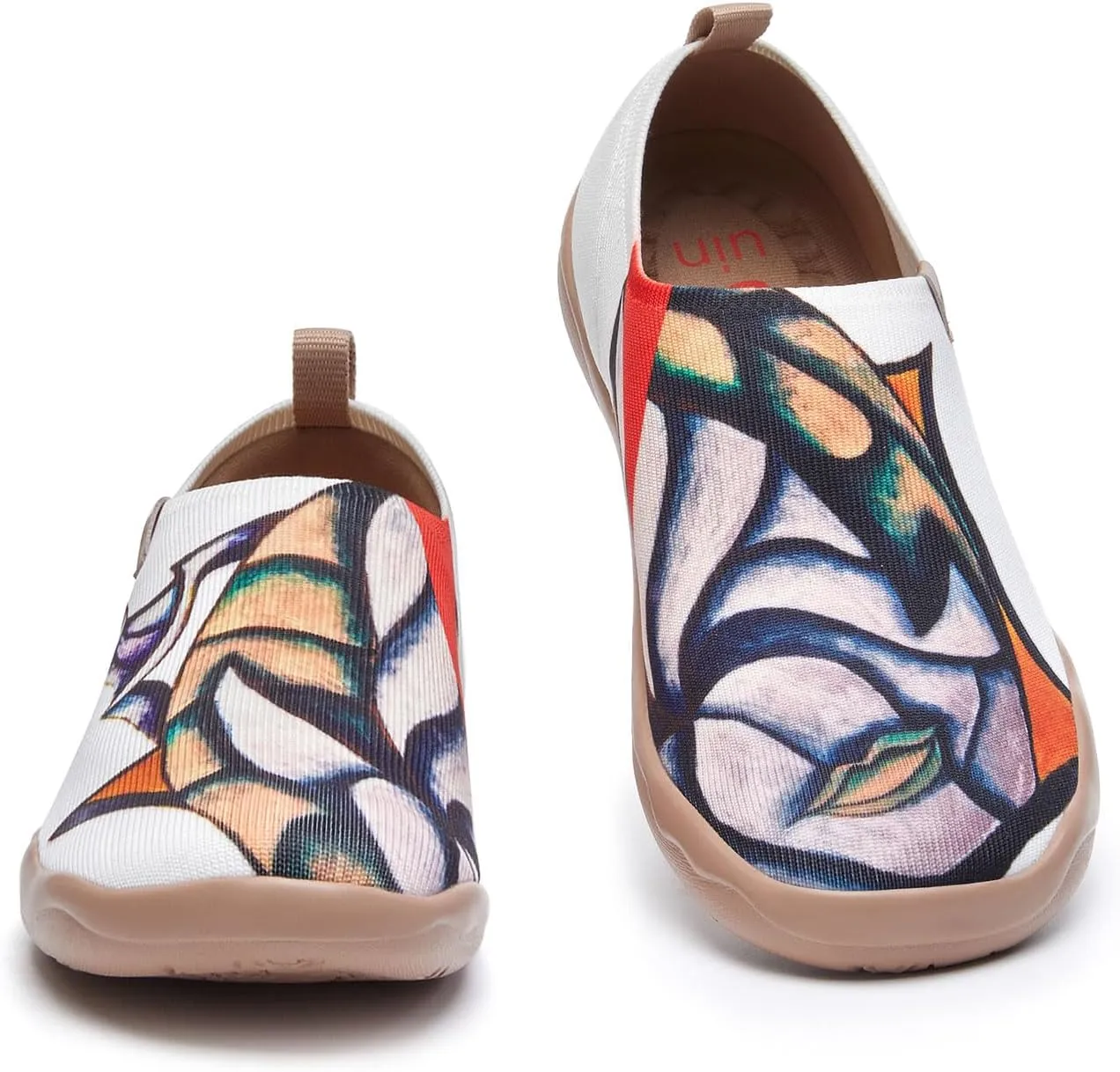 UIN Zoltan Women's Art Travel Shoes Comfort Slip On Loafers Lightweight Fashion Sneaker
