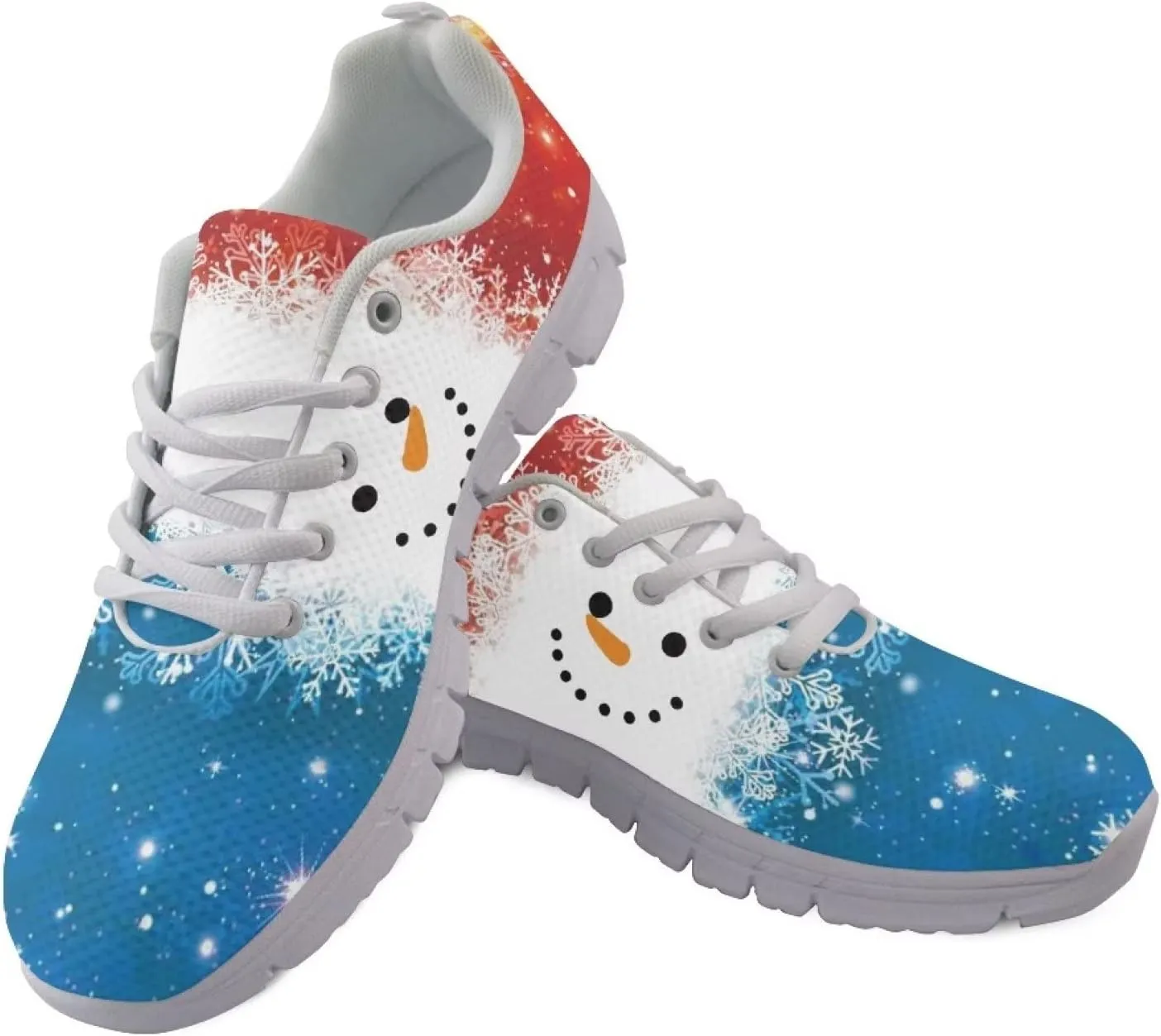Upetstory Women's Fashion Lightweight Sneakers Printed Mesh Breathable Running Jogging Gym Walking Shoes