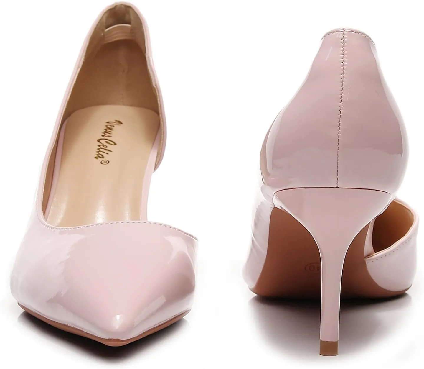 VenusCelia Women's D‘Osay Dress Pump Stiletto Heel Shoes