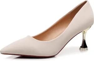 VenusCelia Women's Golden-Sun Pump Stiletto Heel Shoe