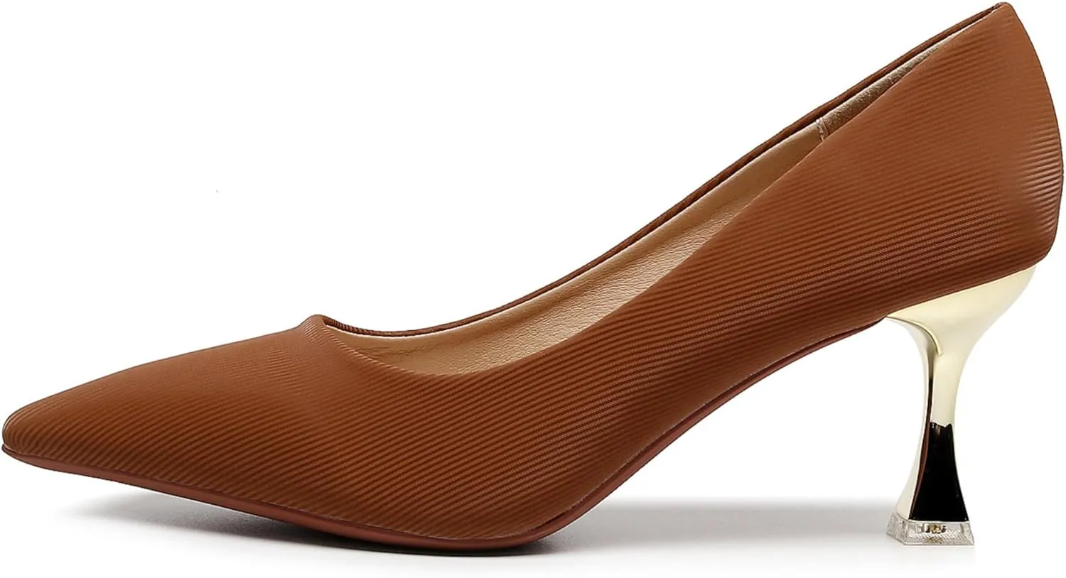 VenusCelia Women's Golden-Sun Pump Stiletto Heel Shoe
