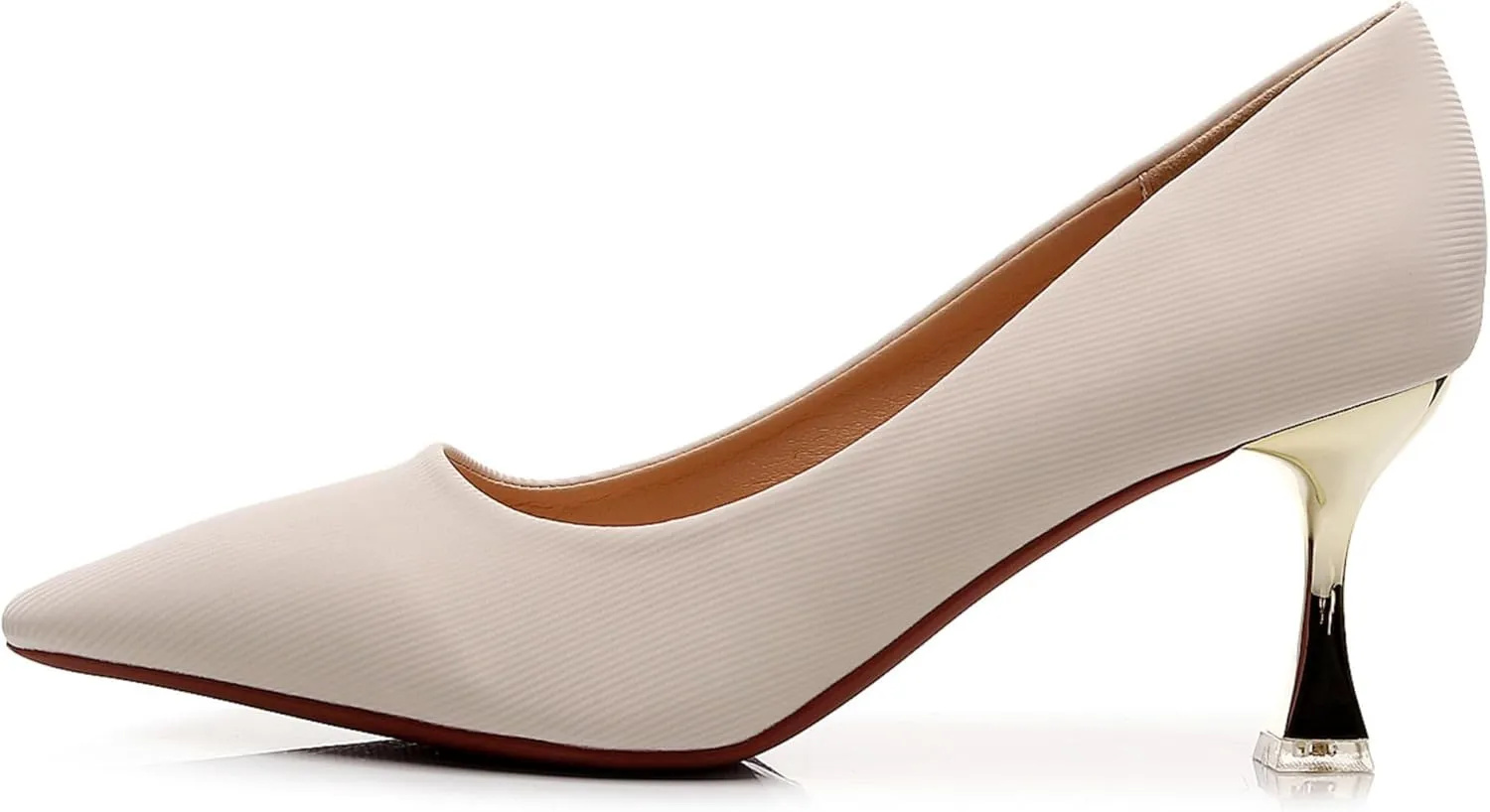 VenusCelia Women's Golden-Sun Pump Stiletto Heel Shoe
