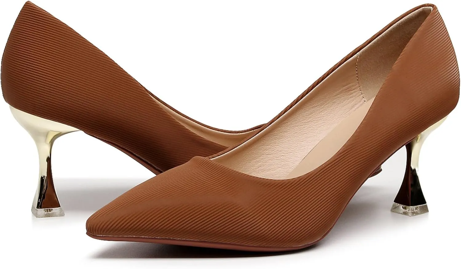 VenusCelia Women's Golden-Sun Pump Stiletto Heel Shoe
