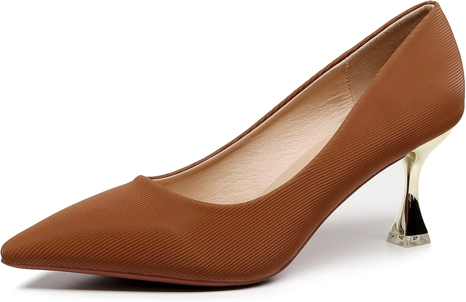 VenusCelia Women's Golden-Sun Pump Stiletto Heel Shoe
